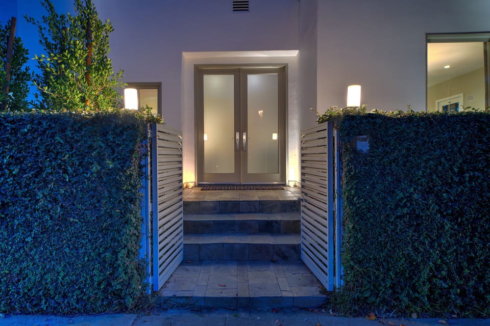 Private Gated Entrance with Camera Announcement.