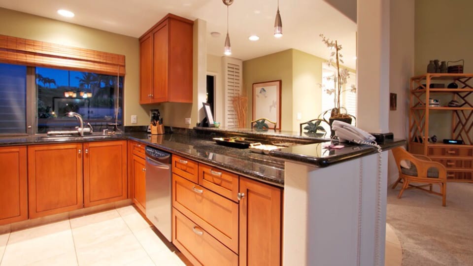 Kitchen seen from dinning area