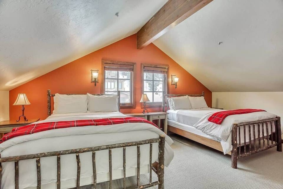 Bedroom 3 | Two Queen Beds | Upper Level | Ensuite Bathroom | Private Floor Access