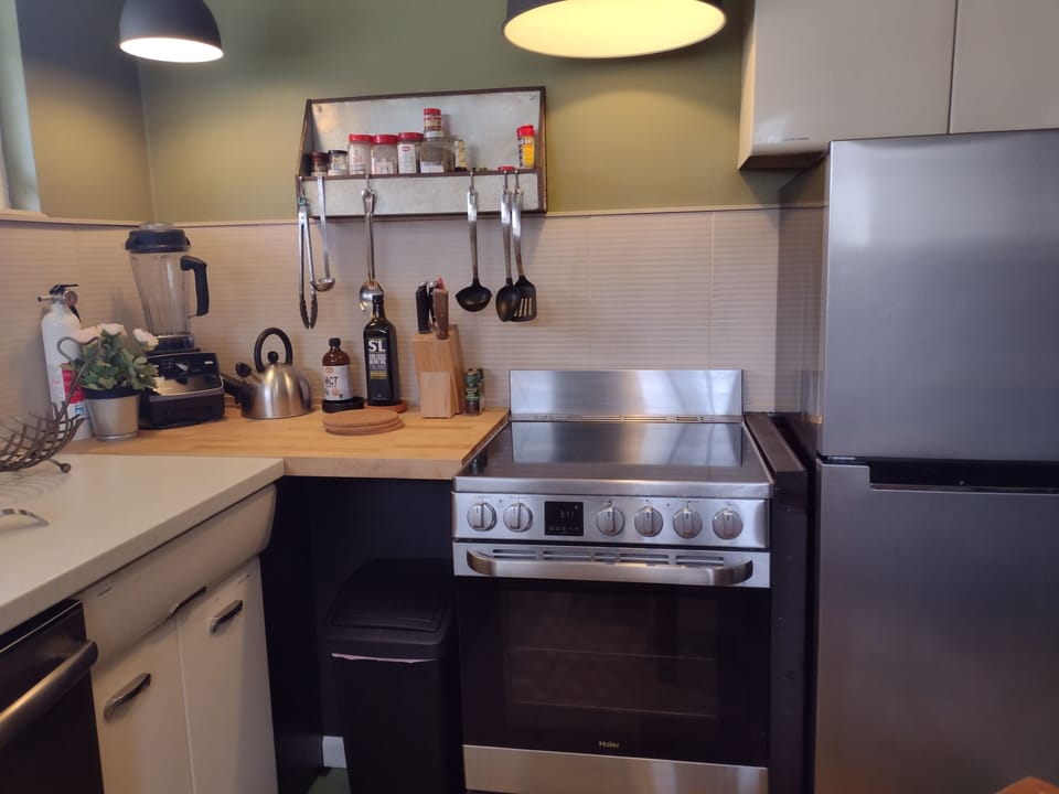All new Stainless Sink, Dishwasher, Electric Stove and Refrigerator