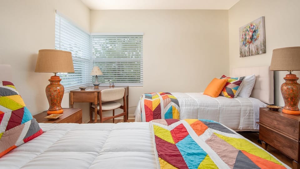 Bedroom #2 has two twin beds