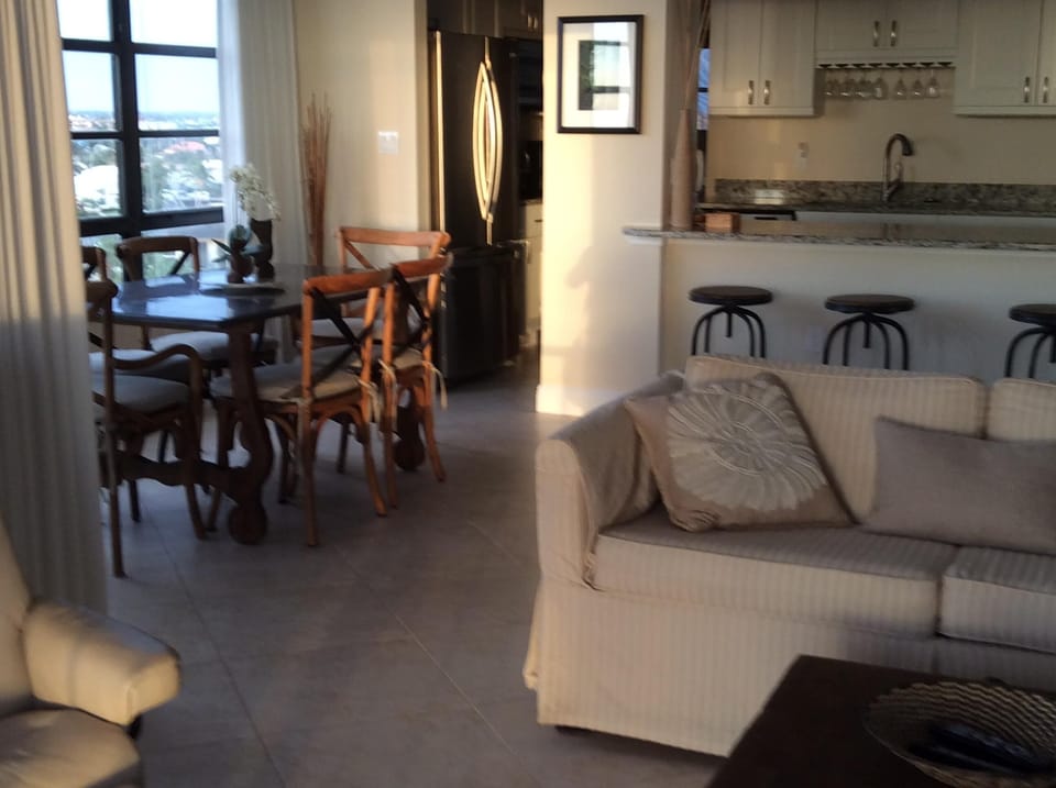 Looking into kitchen
