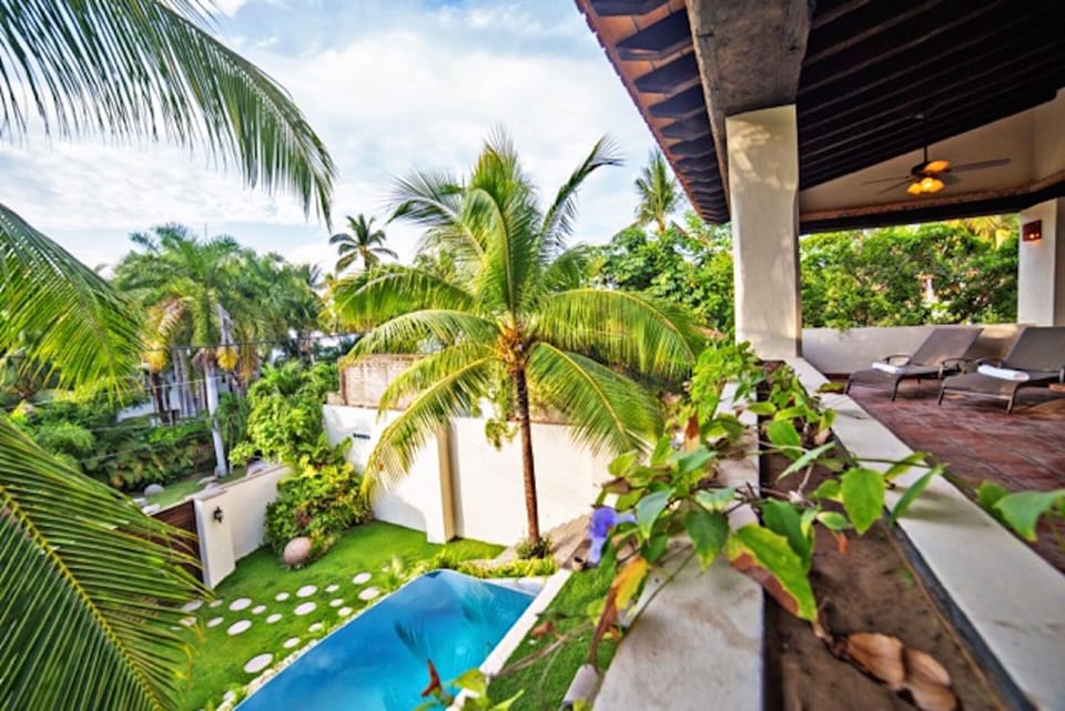 View of pool from 2nd floor master patio