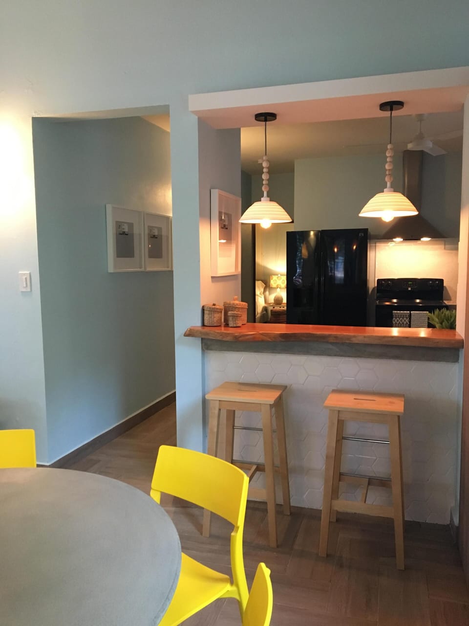 That looks into our designer spacious kitchen.