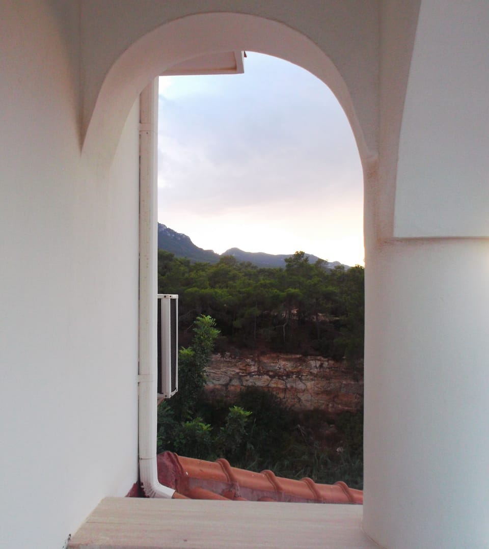 Looking out towards ravine from Master Room Balcony