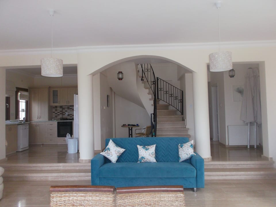 From the lounge to spiral stairs.