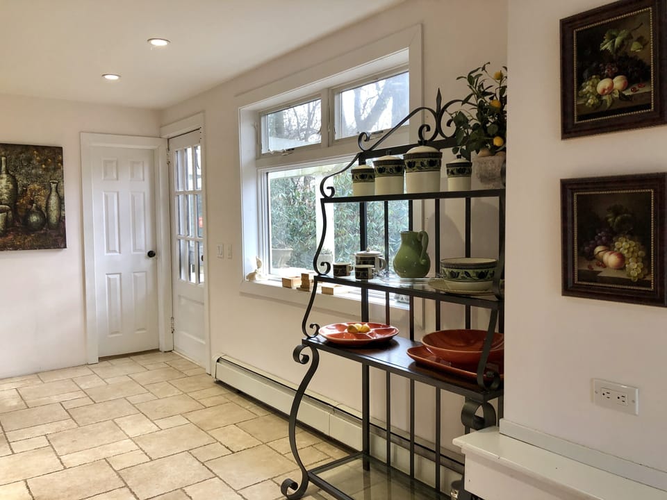 Kitchen with access to the patio. Plenty of light!
