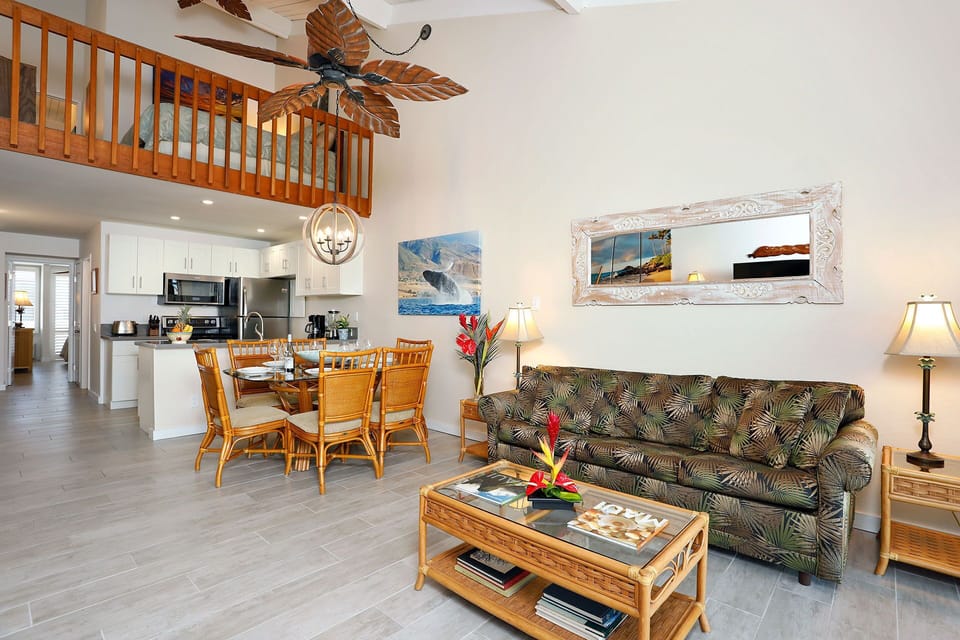 View of Living Room, Dining/Kitchen & Loft