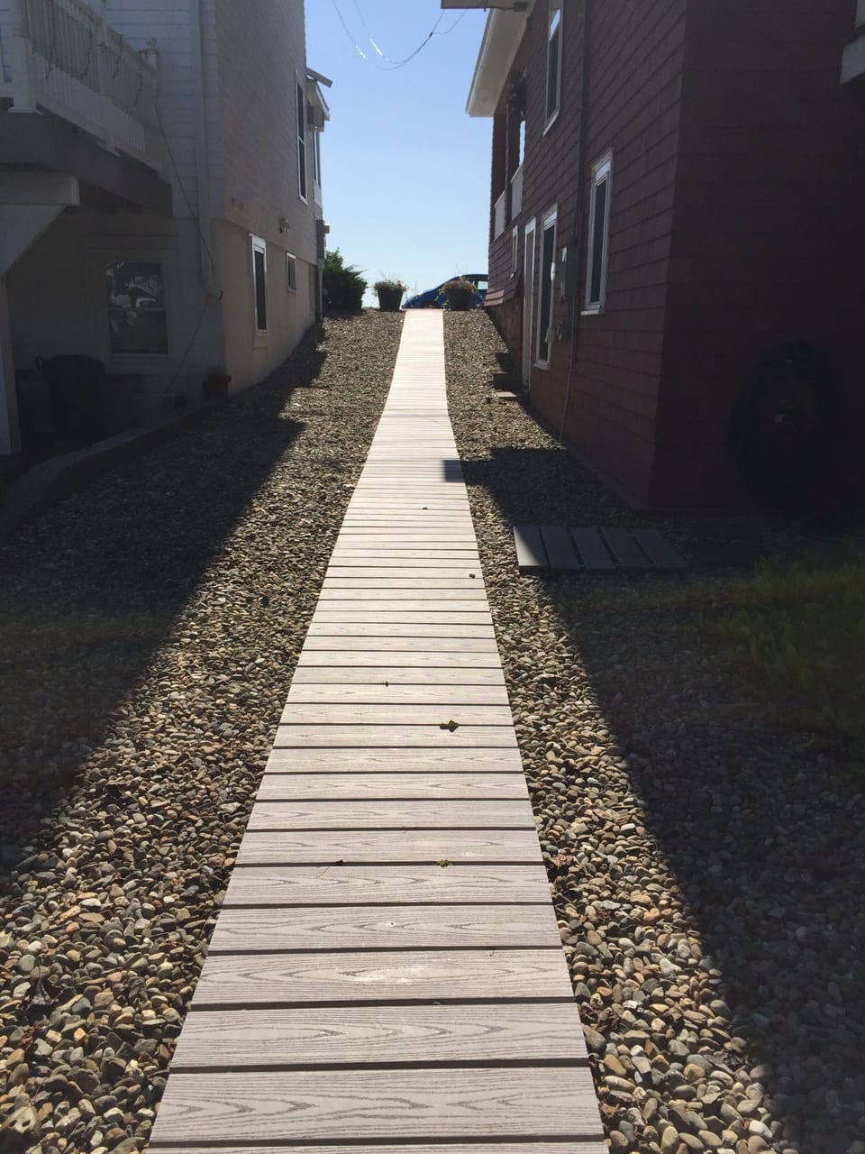 Just a few steps up to the beach across the street.