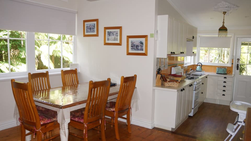 kitchen and dining room