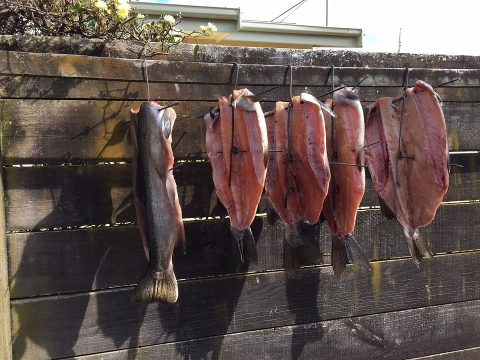 Trout ready to smoke