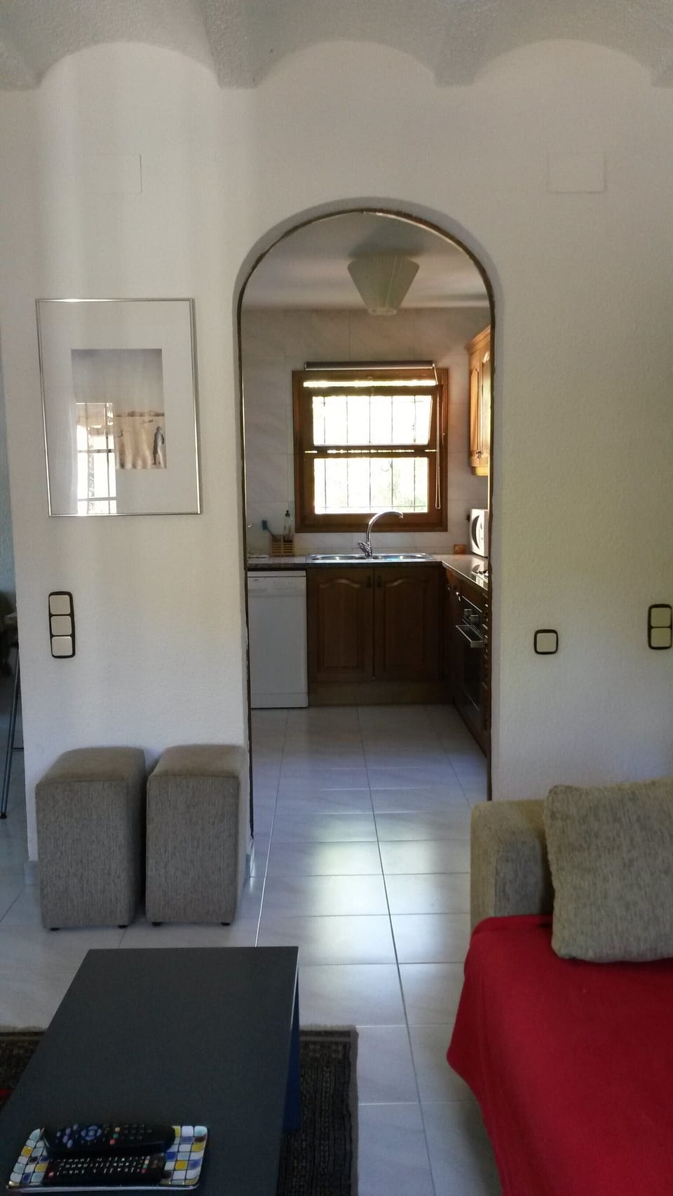 view of kitchen from main lounge