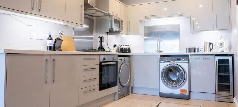 A light and airy large open plan kitchen area