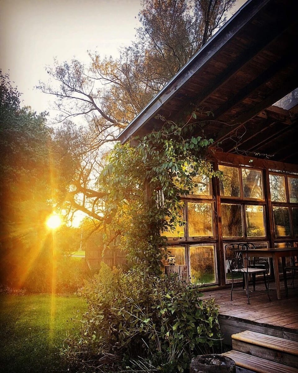 Sunset back porch