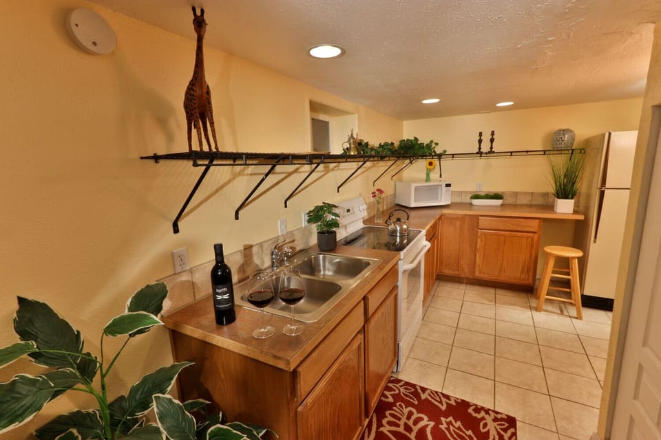 Downstairs kitchen.