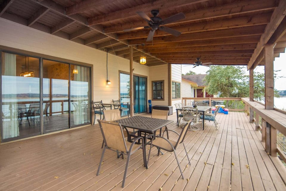 500 sq ft covered deck + dining