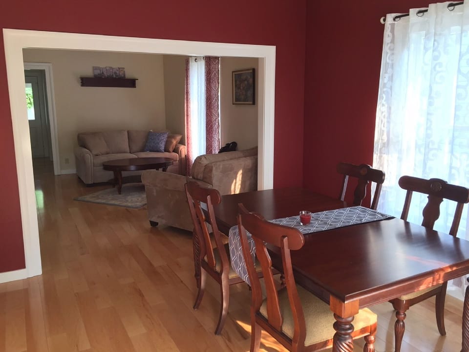 Dining and living rooms