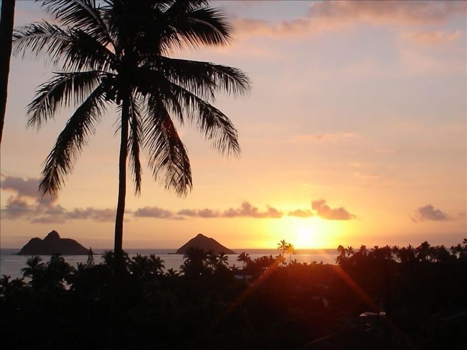 Winter solstice sunrise view from the property.