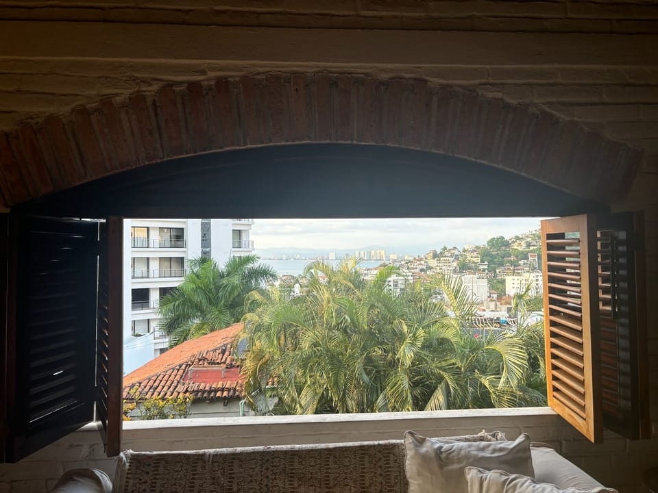 View from top level master room