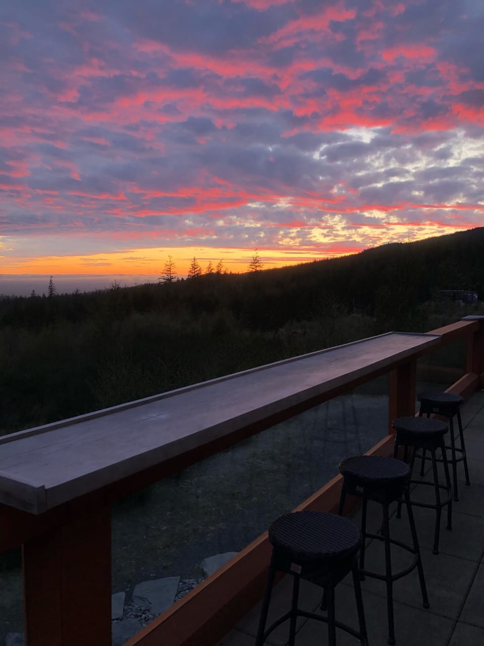 Sunset from the upper deck