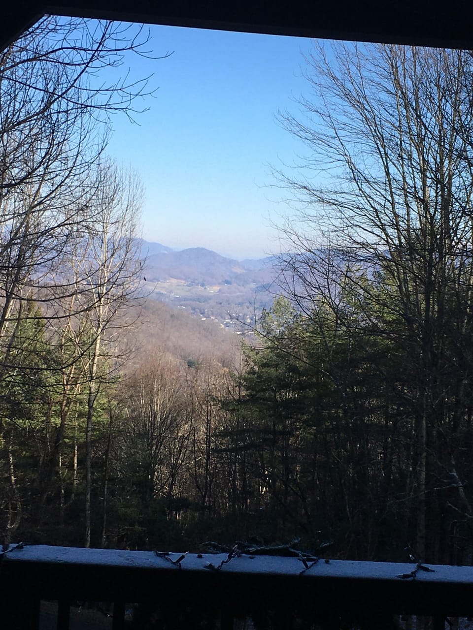 View from deck 