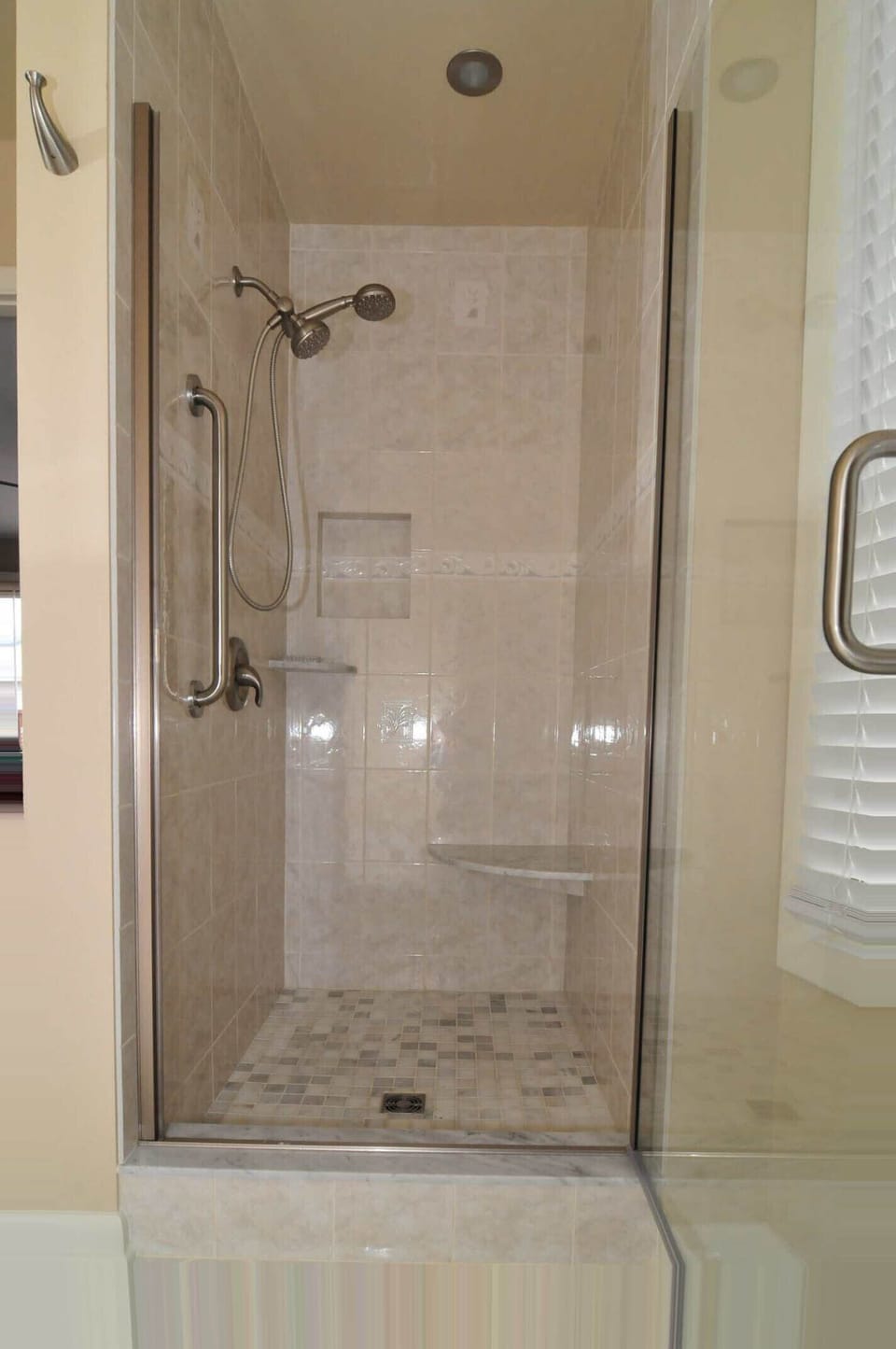 Master bathroom remodeled shower