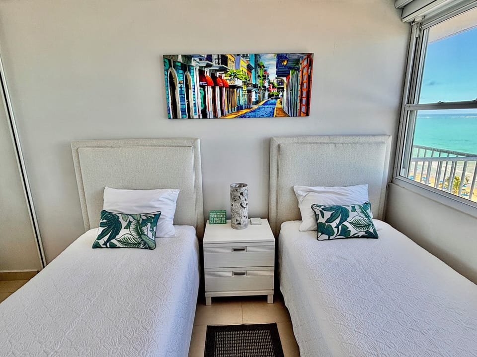 Twin beds can be converted to a king upon request.