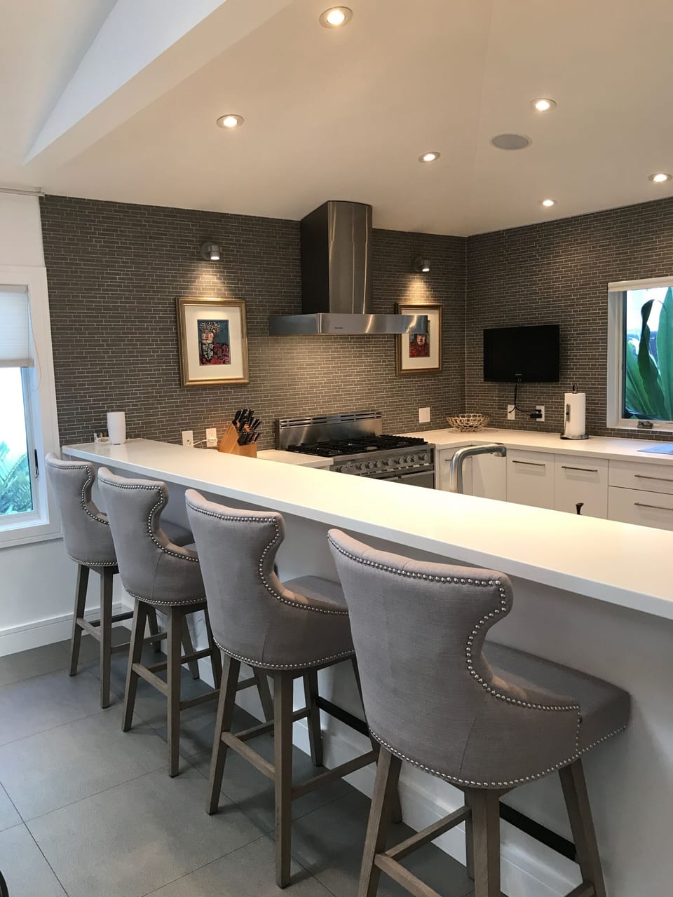 Plenty of room to hang out and cook/entertain