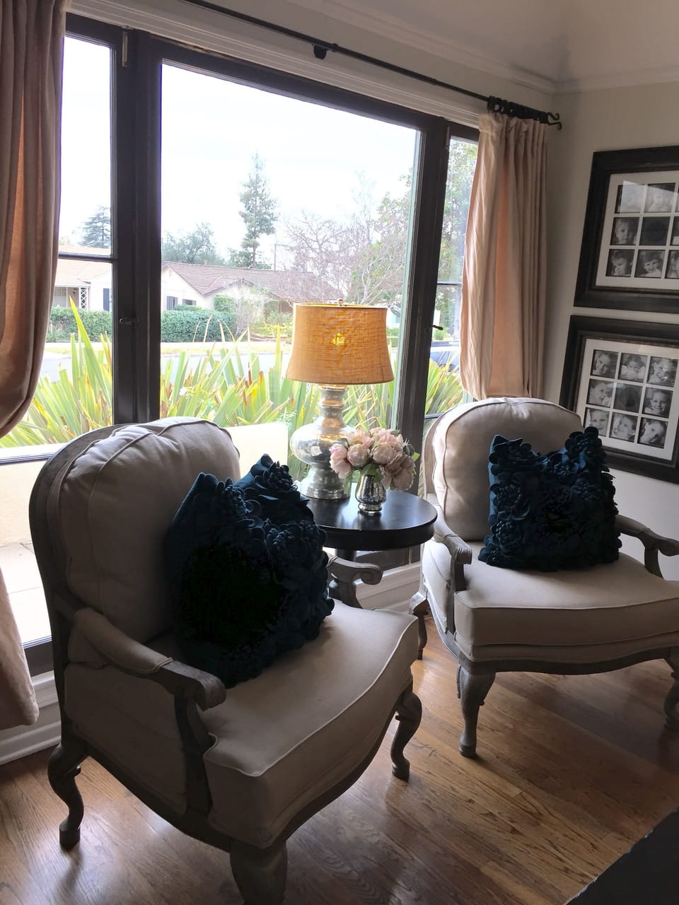 Another view of the living room.  A great place for a "cup of joe"!