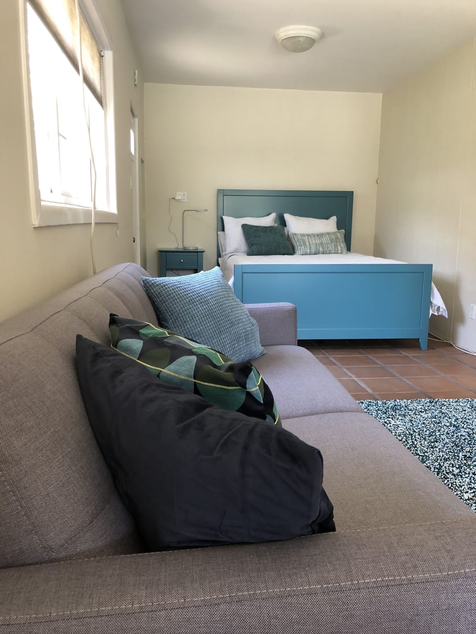 Queen sized bed