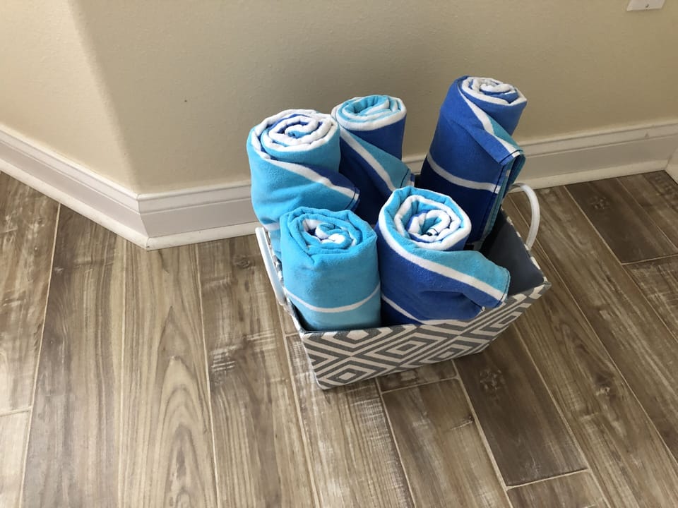 Beach towels for the beach or pool.