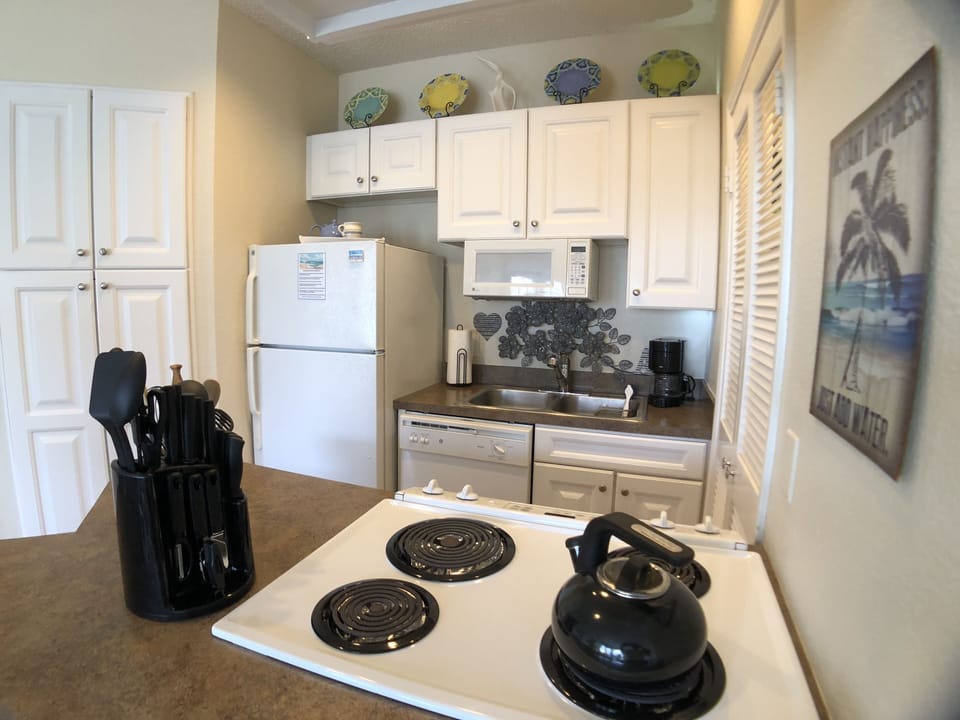 Just add water, put on the kettle/coffeemaker for 24/7 hospitality coffee & tea 