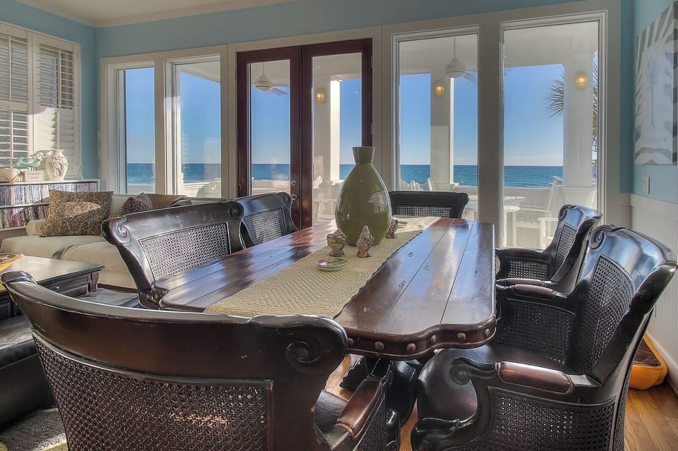 Dining Room with Direct Gulf Views