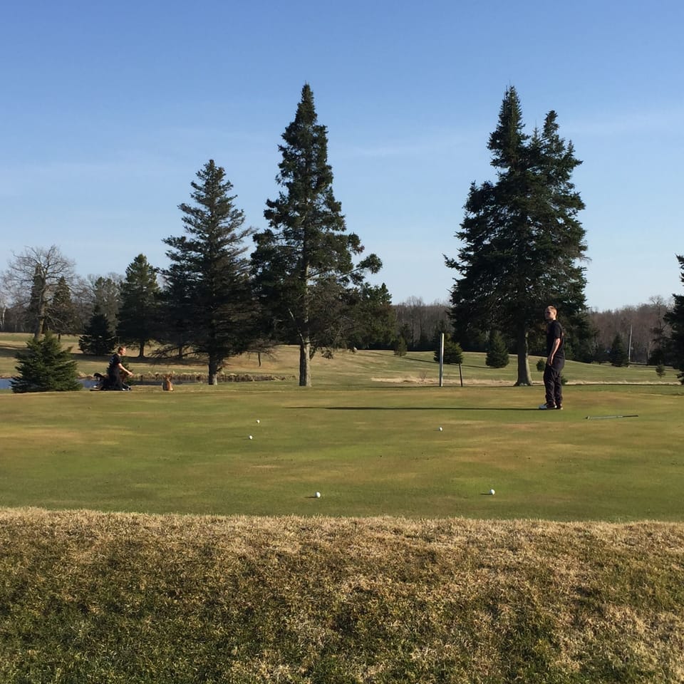 Barker Lake Golf course is across lake two miles from the lake house