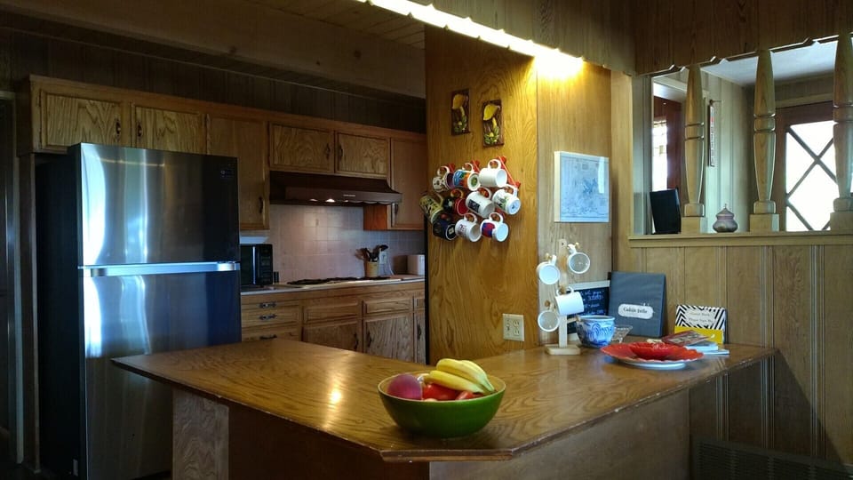 The kitchen adjoins the great room for a wonderful space for family gatherings.