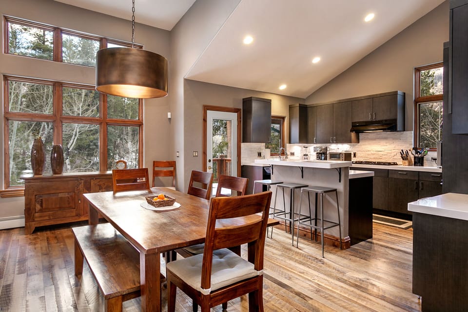 Open Kitchen and Dining Area