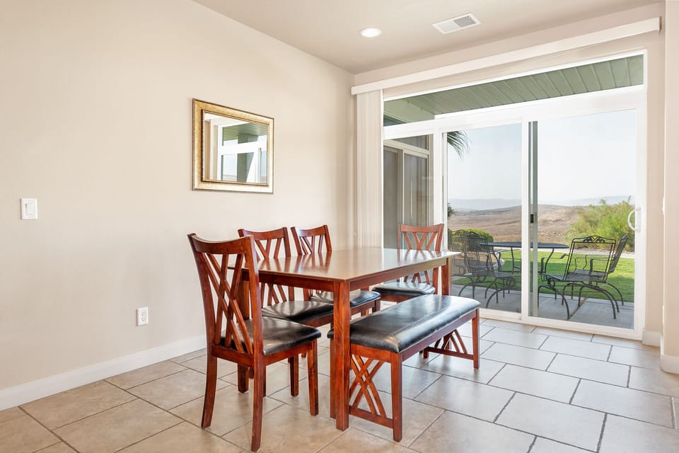 Dining room with spectacular views