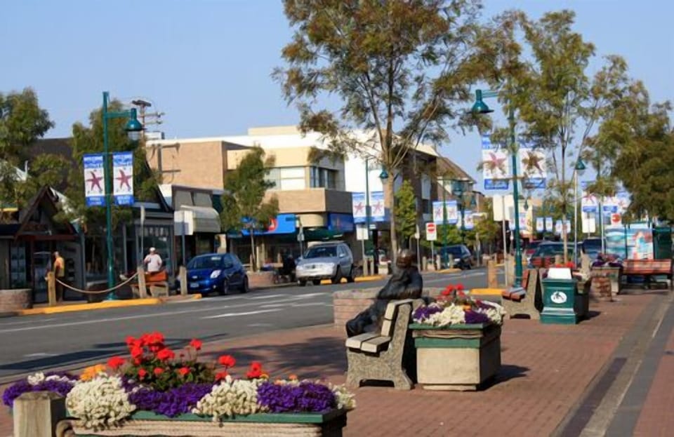 Sidney main street, lots of lovely shops, supplied by Photo BC