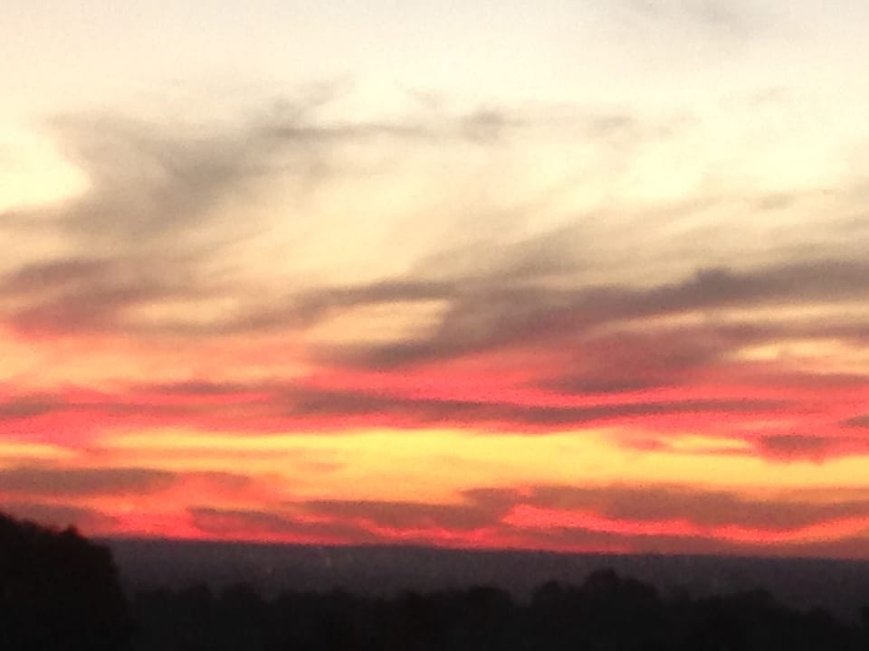 Beautiful sunset views from the home!