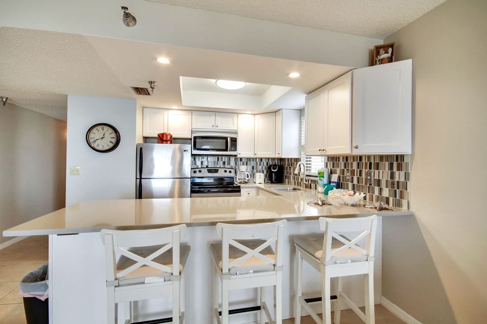 Kitchen with Extra Counter Seating