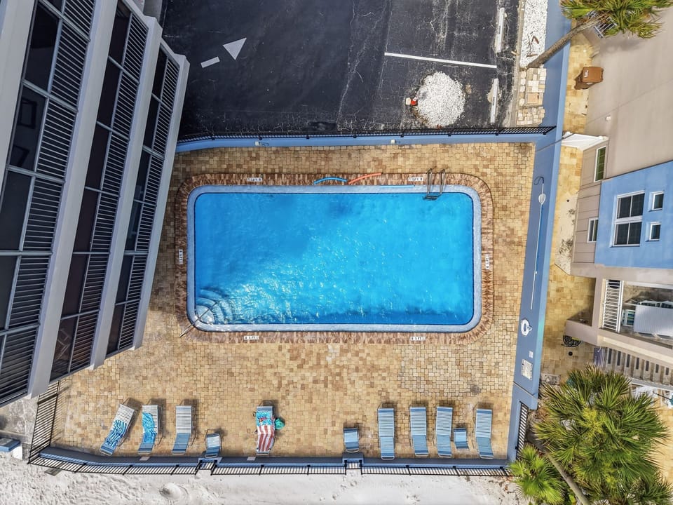 Heated Pool and Pool Deck at Villa Madeira