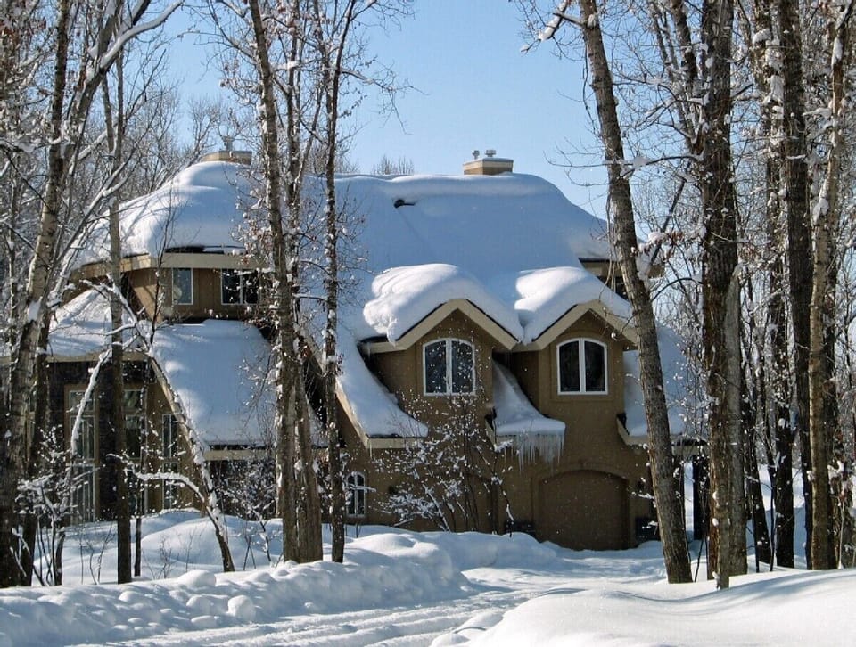 Front of Townhome in Winter