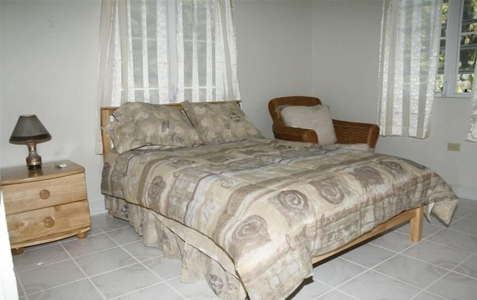 both bedrooms have large beds and air conditioning