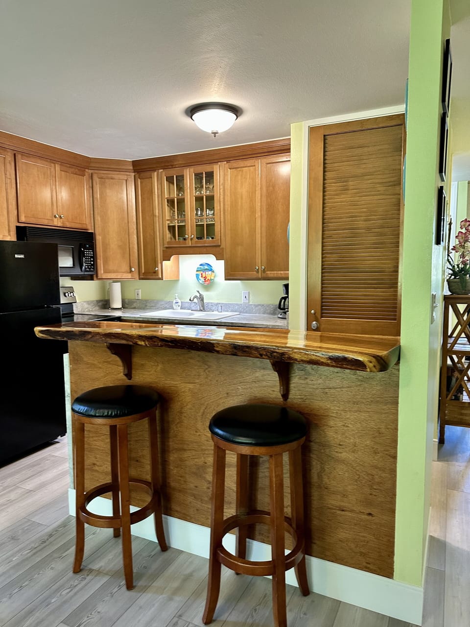 Kitchen from living room.