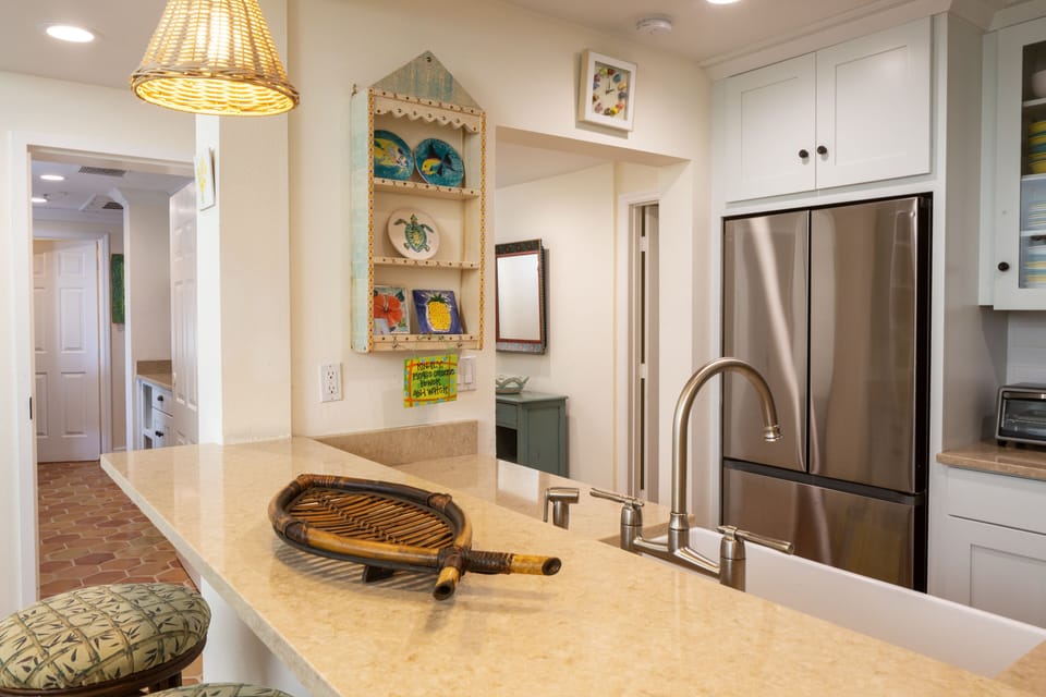 A full size refrigerator