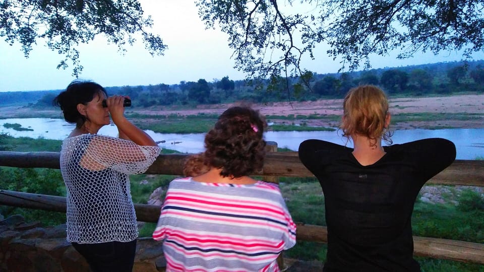 Look-out over Crocodile river into Kruger Park from Marloth Park fence