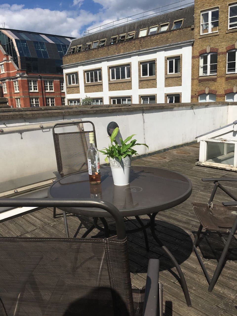 Enjoy a morning coffee, evening drink or dinner on terrace