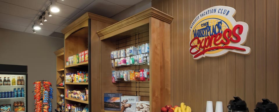 Marketplace in the lobby! Full of snacks, board games, toiletries, and movies!