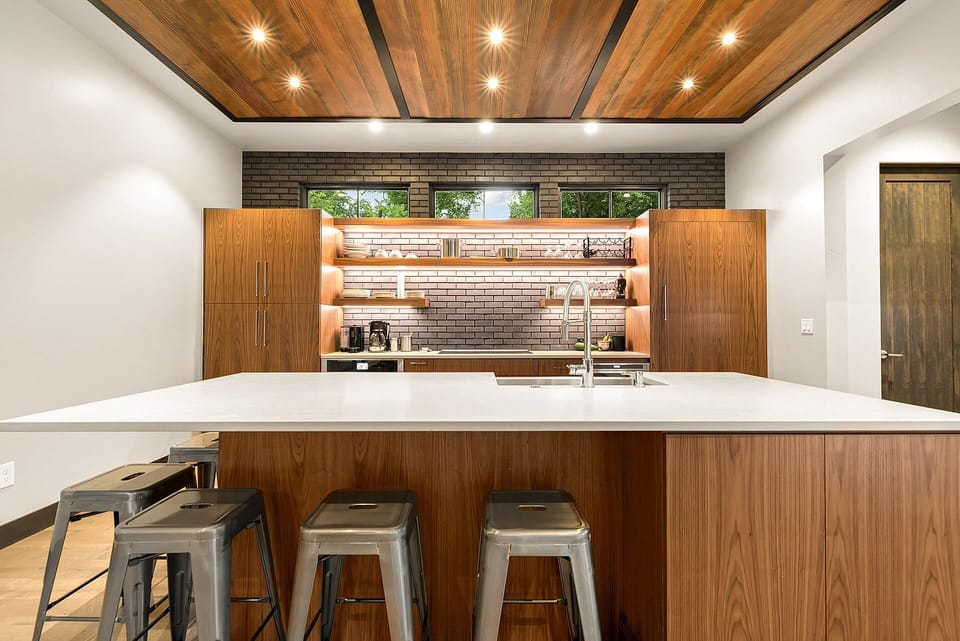 Beautiful Chef's Kitchen with Bar Seating