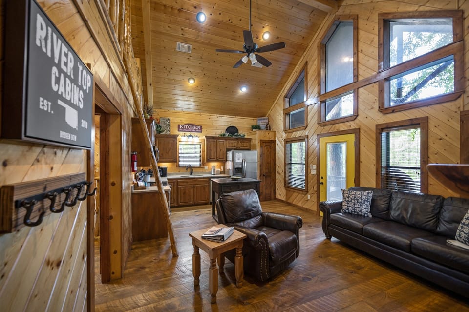 The windows allow for amazing views of the river!